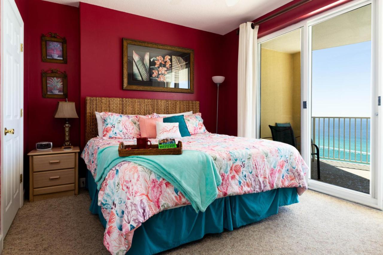 Beachfront! Master On Gulf No Resort Fees! Panama City Beach Bagian luar foto