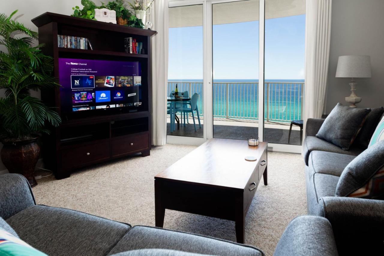 Beachfront! Master On Gulf No Resort Fees! Panama City Beach Bagian luar foto